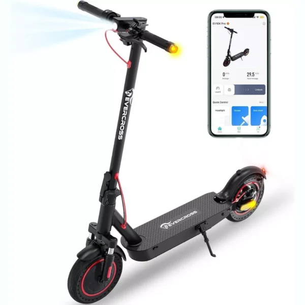 Tragbarer Elektroroller für Erwachsene – 630W Motor, bis zu 16 MPH, 18 Meilen Reichweite, 8,5″ Vollgummireifen, klappbar, LCD-Display, App-Steuerung, Dual-Scheibenbremsen - Image 5